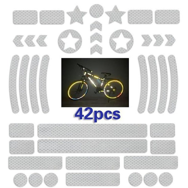 Slittåliga Synliga Reflex Remsor (42-PACK) Gul