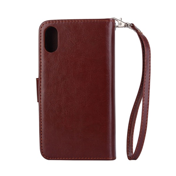 Elegant pung etui med dobbelt funktion - iPhone XS MAX Svart