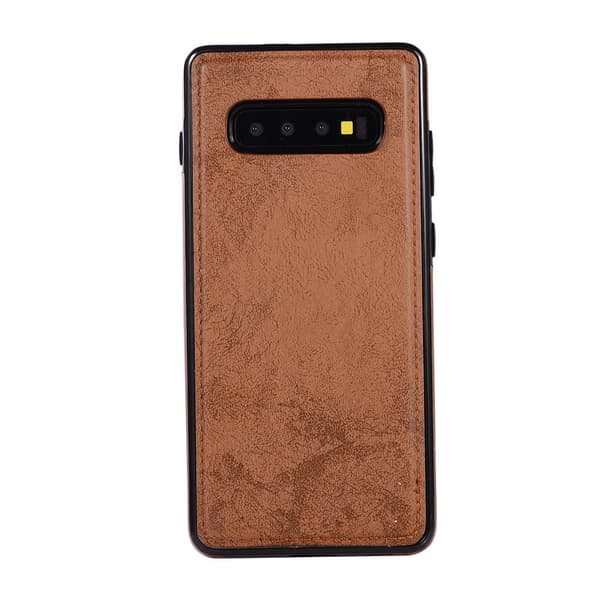 Samsung Galaxy S10 - Smart Dubbelfunktion Fodral Brun