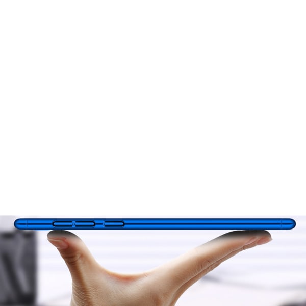 Stilig støtdempende dobbeltsidig deksel - Samsung Galaxy A50 Silver