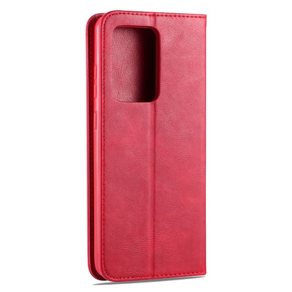 Praktiskt Smart Plånboksfodral - Samsung Galaxy S20 Ultra Röd
