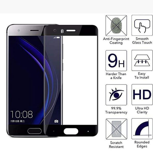 3-PACK Honor 9 Skärmskydd 2.5D HD 0,3mm Svart
