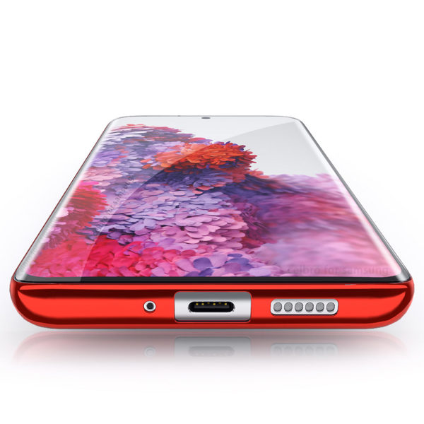 Stødabsorberende silikone cover - Samsung Galaxy S20 Ultra Röd