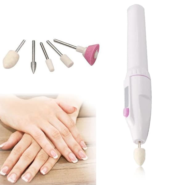 5 i 1 Lättanvänd Manikyr/Pedikyr Nagelslip Vit