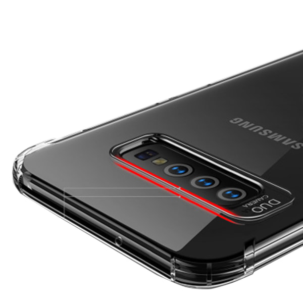 Samsung Galaxy S10 - Beskyttende silikonecover (FLOVEME) Transparent/Genomskinlig