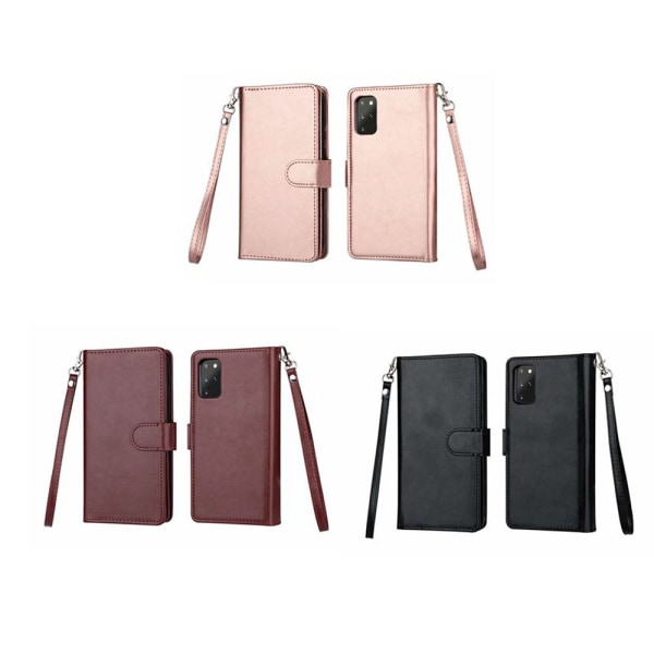 Glatt Floveme 9-korts lommebokdeksel - Samsung Galaxy S20 Plus Brun