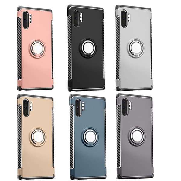 Stilsäkert Skal med Ringhållare FLOVEME - Samsung Galaxy Note10+ Grå Grå