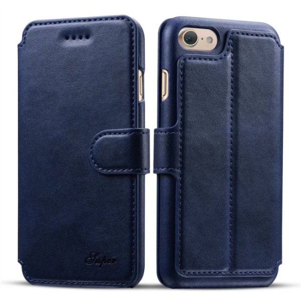 LEATHER retromuotoilukotelo iPhone 6/6S:lle Svart