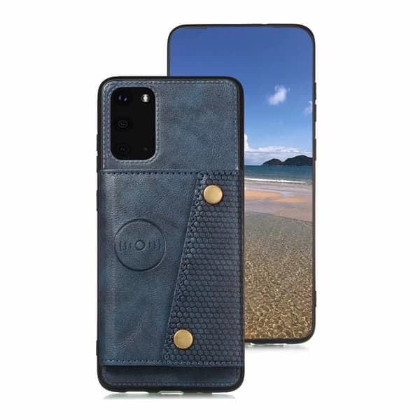 Glat cover med kortrum - Samsung Galaxy S20 Grå