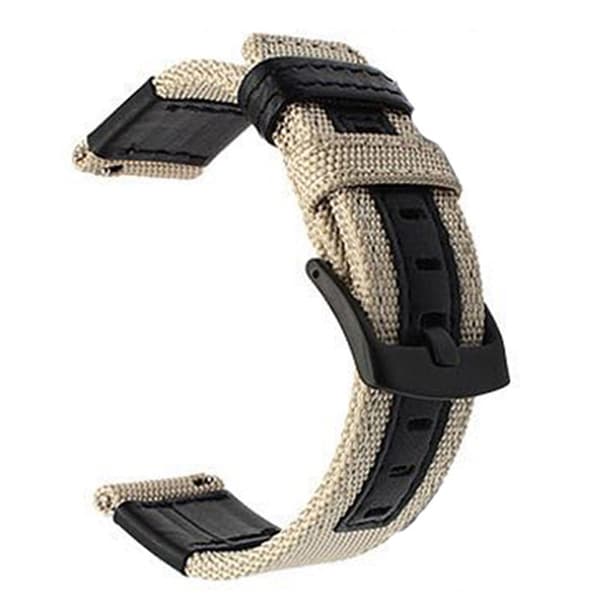 Stilrene Nylonremme - Samsung Galaxy Watch S3 Frontier Svart 22mm