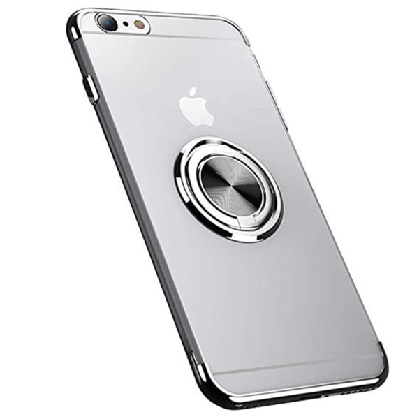 Robust beskyttelsesdeksel med ringholder - iPhone 6/6S Silver