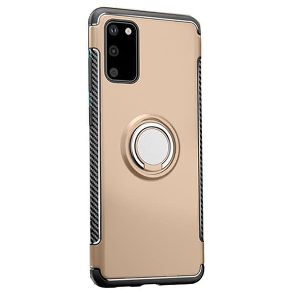 Professionellt Skal med Ringhållare - Samsung Galaxy S20 Svart