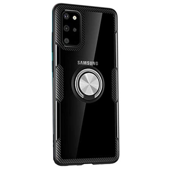 Samsung Galaxy S20 Plus - Skal med Ringhållare Marinblå/Silver Marinblå/Silver