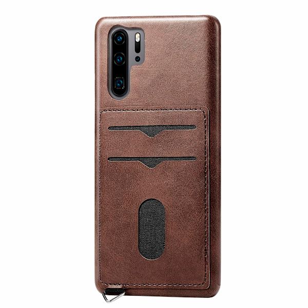 Smidigt Skal med Korthållare (LEMAN) - Huawei P30 Pro Blågrön