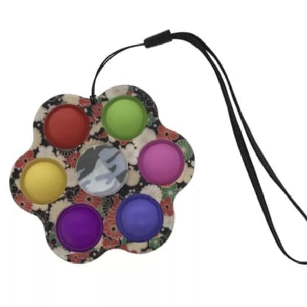 Effektfull Fidget Toy / Simple Dimple / Pop It Svart Stor