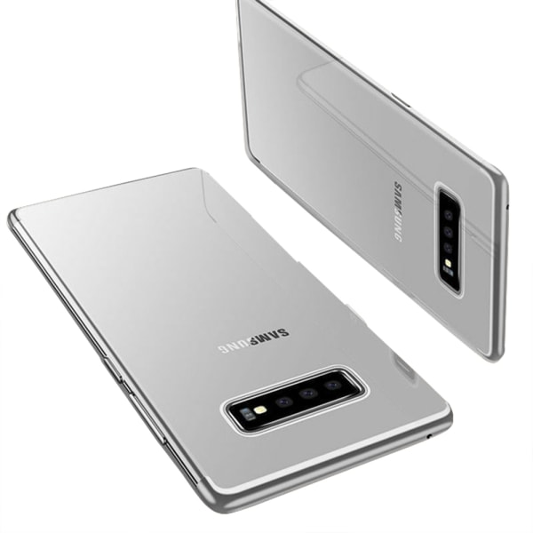 Samsung Galaxy S10 Plus - Electroplated Silikonskal Silver
