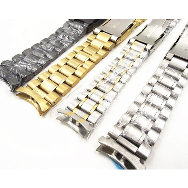 Elegant Klocklänk i ROSTFRITT STÅL, 20mm Guld