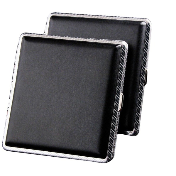 Stilsicher Pu-Leder Sigarett Etui Brun