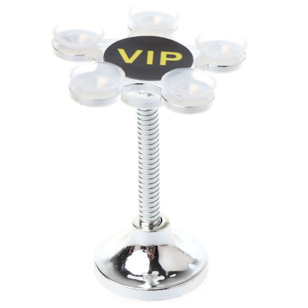 Effektfull Mobilhållare med Sugproppar Silver Silver