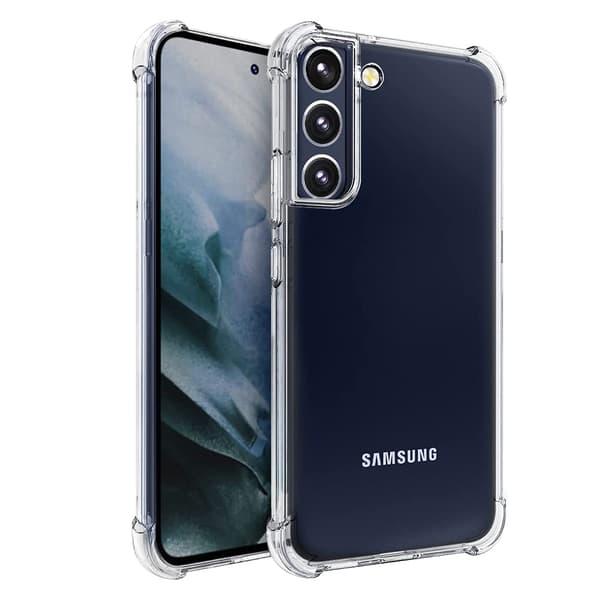 Skyddande Floveme Silikonskal - Samsung Galaxy S22 Blå/Rosa