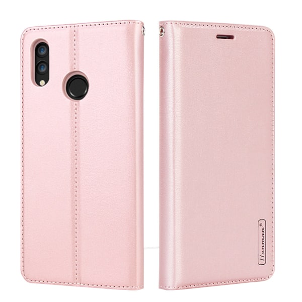 Huawei P Smart 2019 - Plånboksfodral i PU-Läder av Hanman Rosaröd