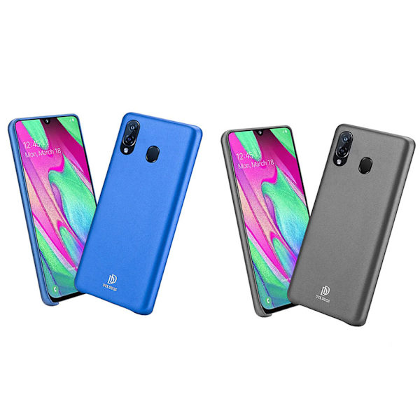 Samsung Galaxy A40 - Stötdämpande Stilrent Skal Blå