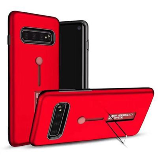 Samsung Galaxy S10 - Kisscase Elegant Stötdämpande Skal Röd