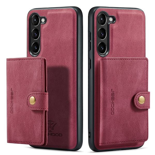 Samsung Galaxy S23 Plus - Smidigt Skal med Kortfack Roséguld