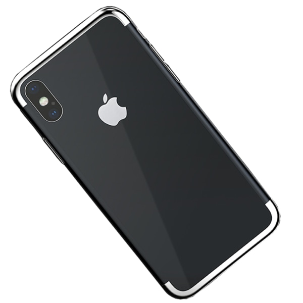 Elegant Skyddsskal för iPhone XR (Electroplated) Silver