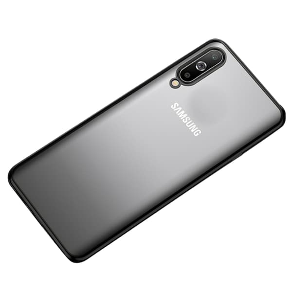 St�td�mpande Smidigt Silikonskal - Samsung Galaxy A50 Blå