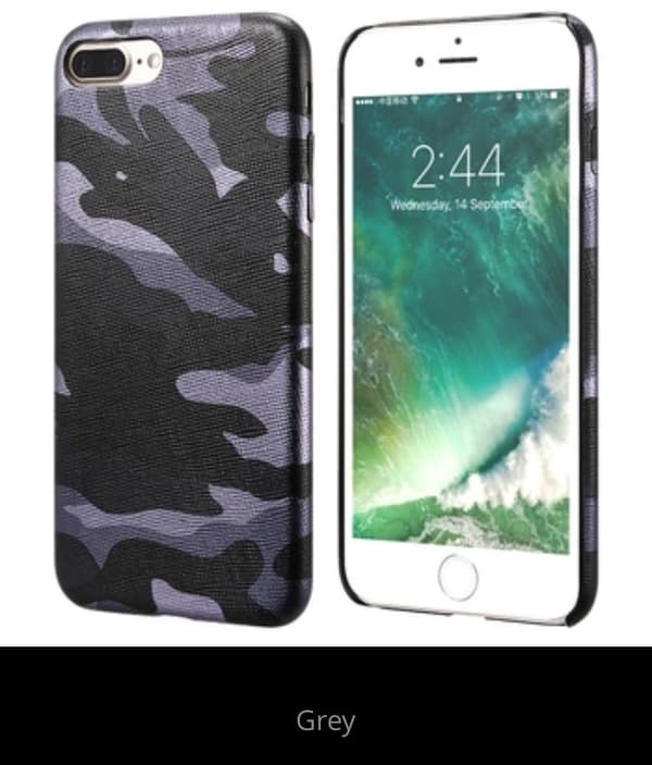 Stilsäkert Militärmönstrat skal till iPhone 7 PLUS från NKOBEE Blå Blå