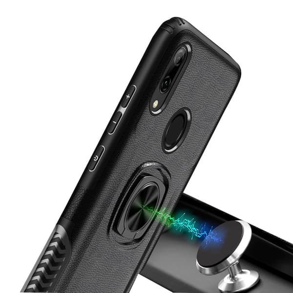 Stilsäkert Leman Skal med Ringhållare - Samsung Galaxy J6 2018 Mörkblå Mörkblå