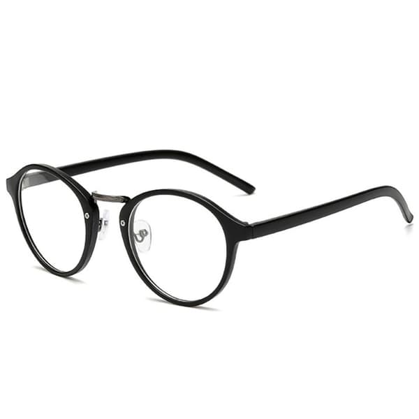 Eleganta Retro Glasögon (Utan Styrka) Matte Svart