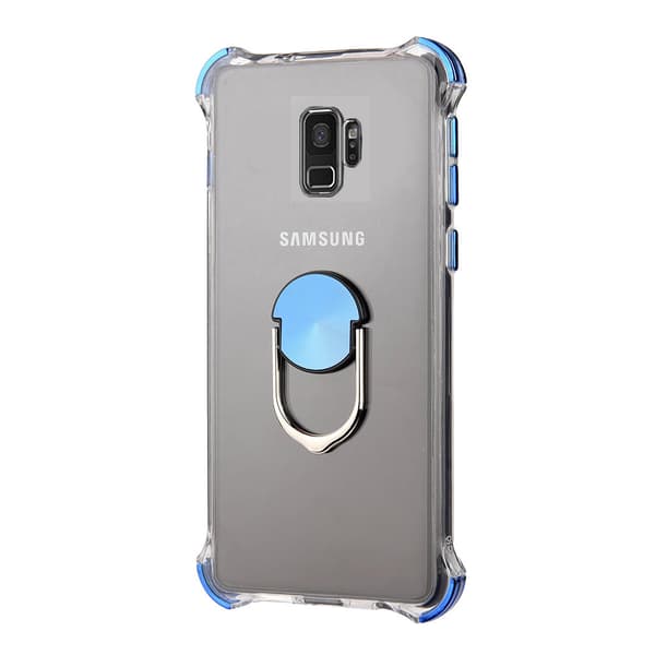 Stötdämpande Skal med Ringhållare - Samsung Galaxy S9 Röd