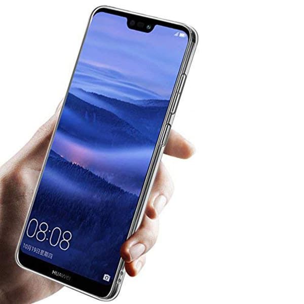 Smart Skyddsskal i Silikon (Ruff-Grip) till Huawei P20 Lite Transparent