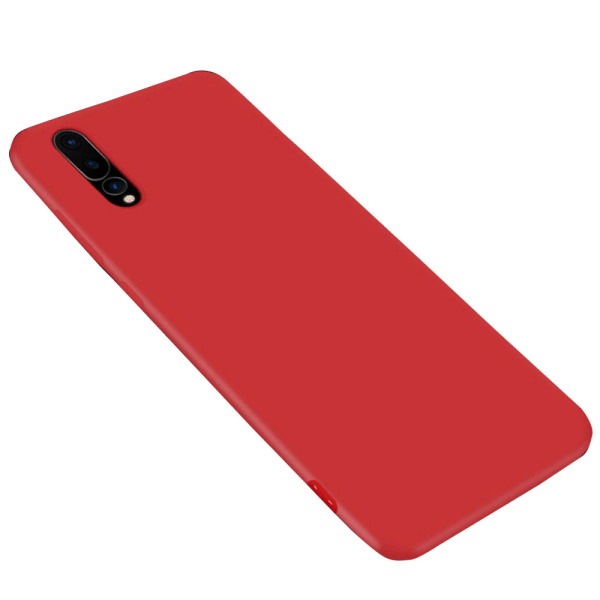 Matt stilig silikondeksel - Huawei P20 Pro Röd