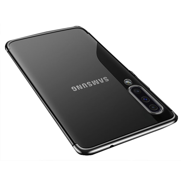 Skyddande Smart Silikonskal - Samsung Galaxy A50 Guld