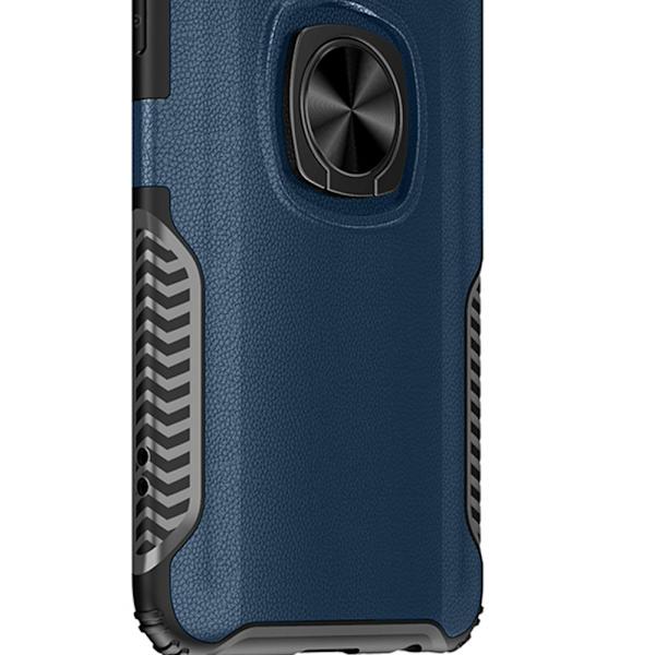 Samsung Galaxy A8 2018 - Kraftfullt Skal med Ringhållare Mörkblå
