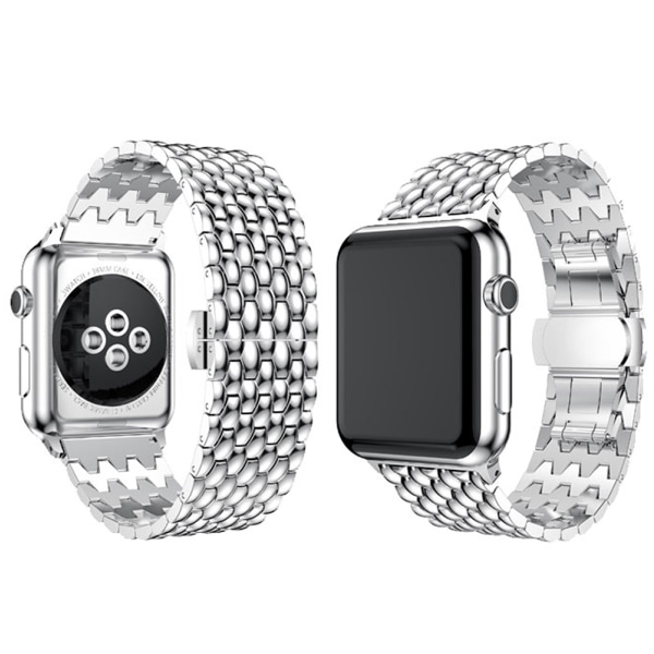 Smidig och Elegant Stållänk till Apple Watch 42mm "3/2/1" Silver