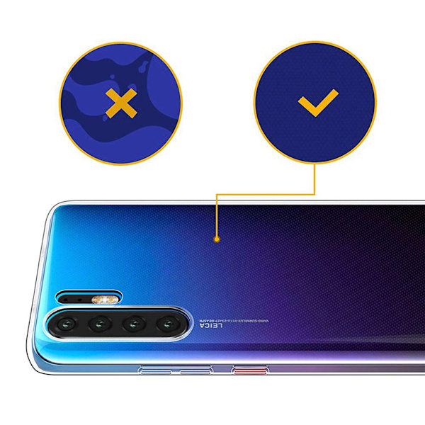 Stötdämpande Smart Silikonskal - Huawei P30 Pro (FLOVEME) Transparent/Genomskinlig