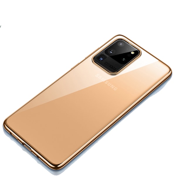 Gennemtænkt tyndt silikonecover - Samsung Galaxy S20 Ultra Guld