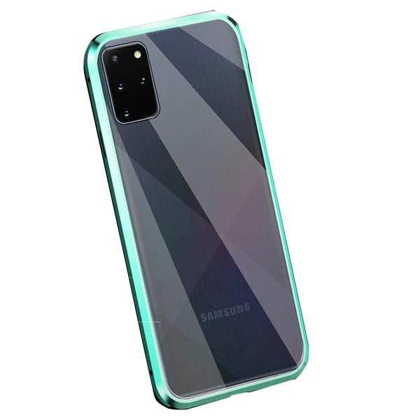 Effektfullt Magnetiskt Dubbelskal - Samsung Galaxy S20 Plus Grön