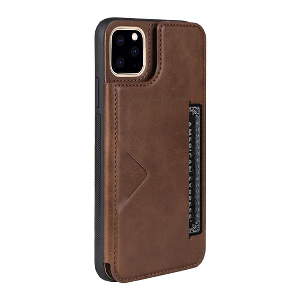 Elegant Cover med Kortholder HANMAN - iPhone 13 Pro Svart