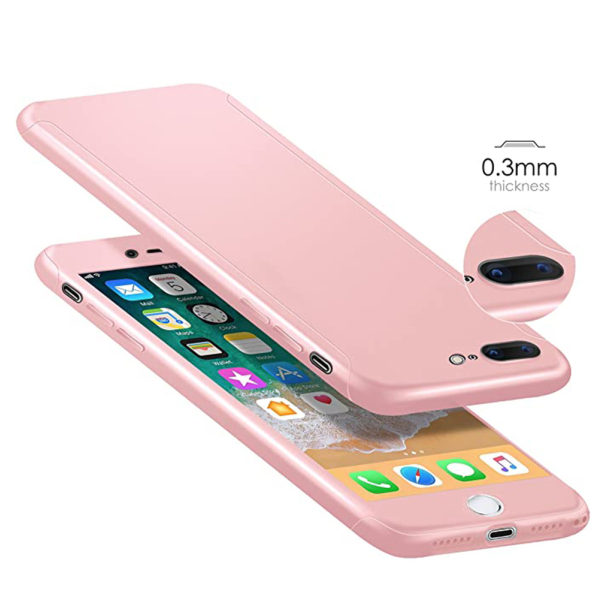 Stilsäkert Dubbelskal - iPhone 8 Plus Blå