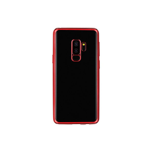 Tyylikäs silikonikuori Samsung Galaxy S9Plus -puhelimelle (sähköpinnoitettu) Röd