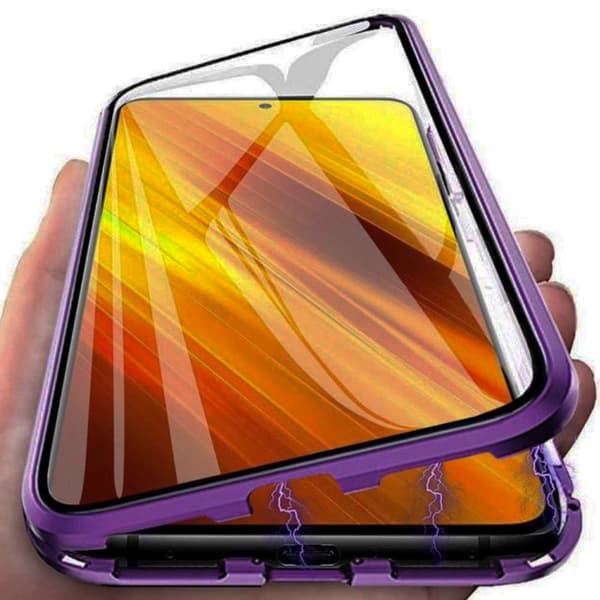 Samsung Galaxy S23 Ultra - Slankt Magnetisk Dobbelt Cover Silver