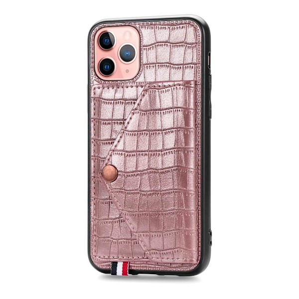 iPhone 11 Pro - Effektfullt Skyddsskal med Kortfack Blå
