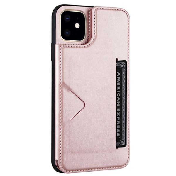 iPhone 11 - Skyddsskal med Korthållare Brun