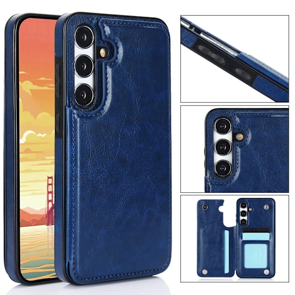 Samsung Galaxy S24 FE Fodral - Stilrent Skal med Plånbok och Kortfack Vit