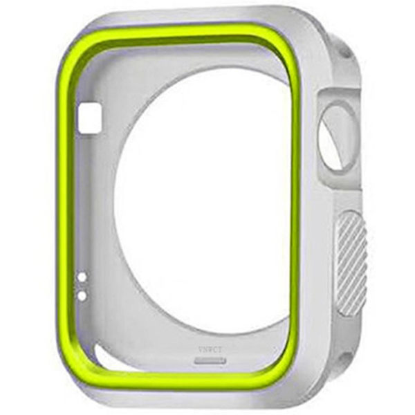 Kraftfullt Tunt Skyddsskal - iWatch 4/5 Vit/Rosa 40mm